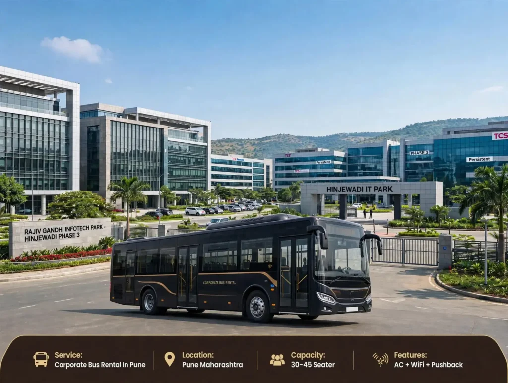 Corporate bus rental in Pune