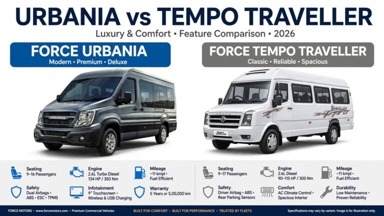 Force Urbania vs Tempo Traveller