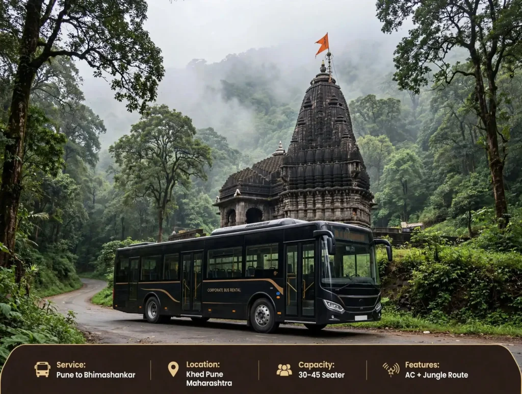 Bus on rent from Pune to Bhimashankar - Redline Bus