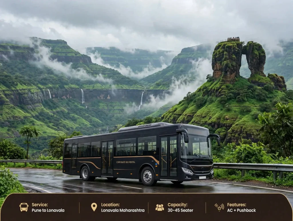 Bus on rent from Pune to Lonavala - Redline Bus