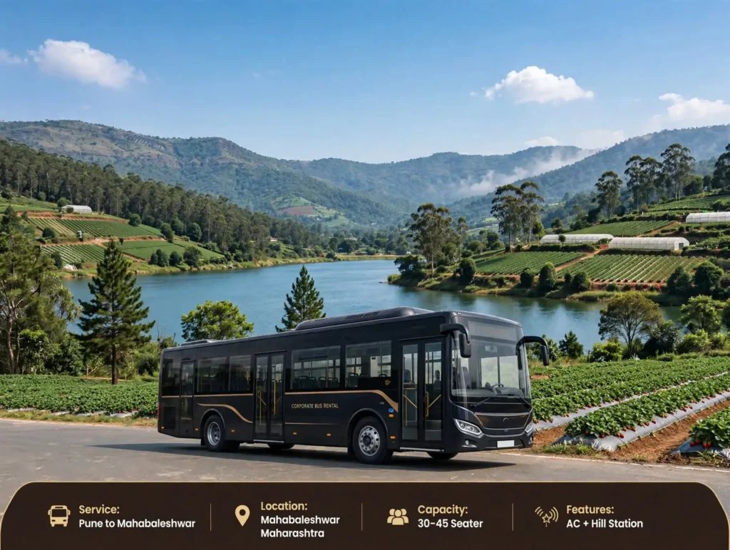 Bus on rent from Pune to Mahabaleshwar - Redline Bus