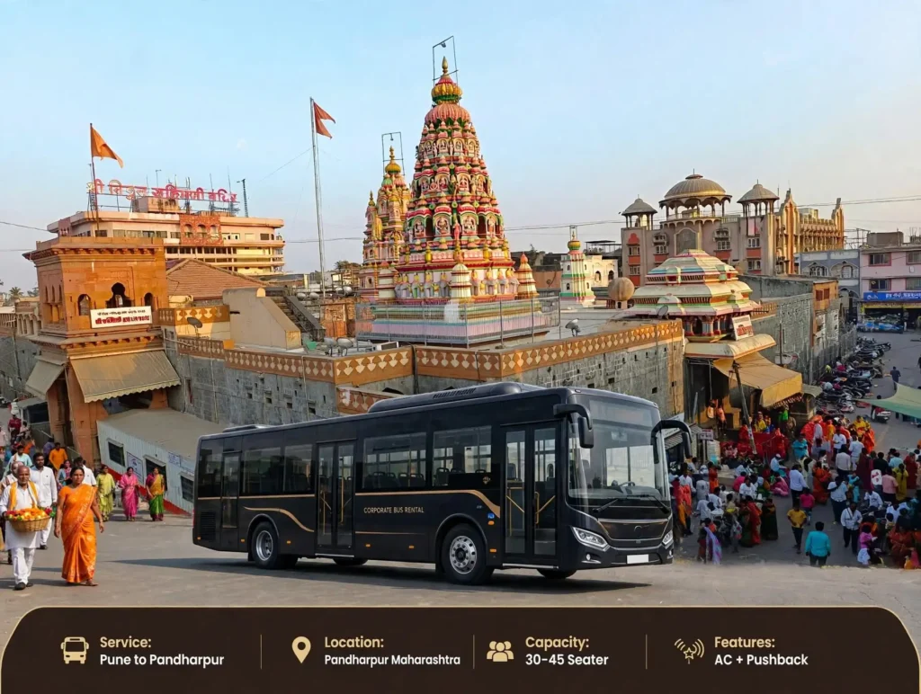 Bus on rent from Pune to Pandharpur - Redline Bus