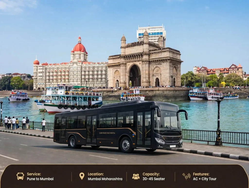 Bus on rent from Mumbai to Pune - Redline Bus