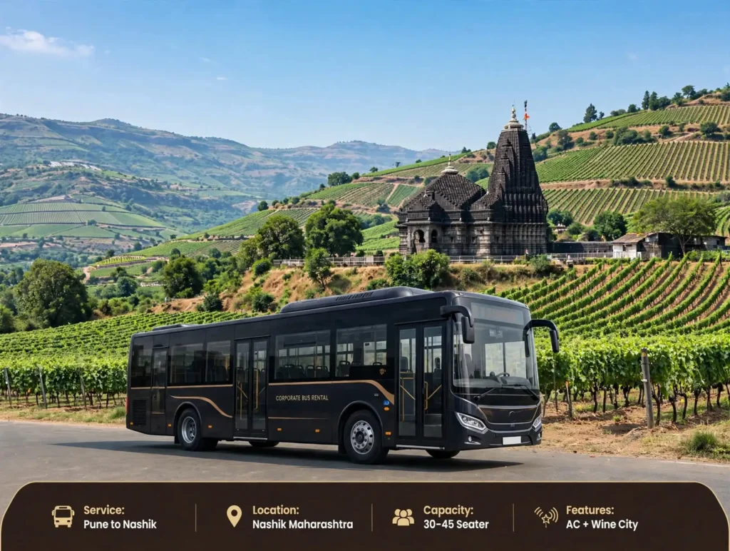 Bus on rent from Pune to Nashik - Redline Bus